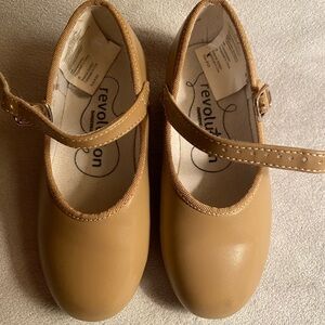 Revo Kids Beige Strap tap  Shoes